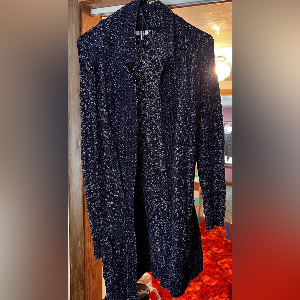 Women's Navy Cardigan Sweater